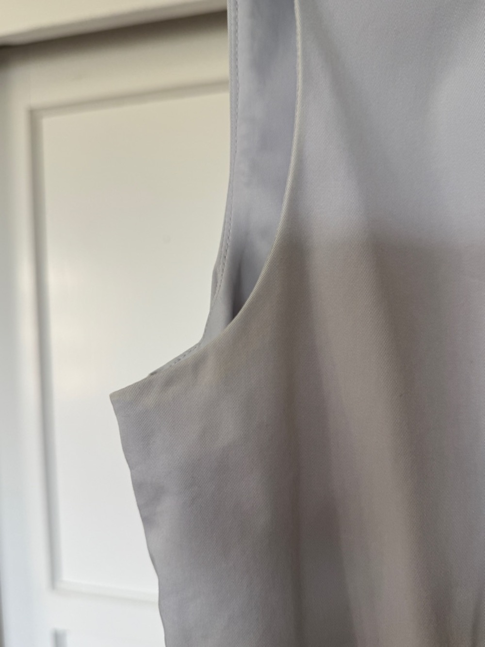 Theory Light Gray Sleeveless Mini Sheath Dress - Picture 3 of 5